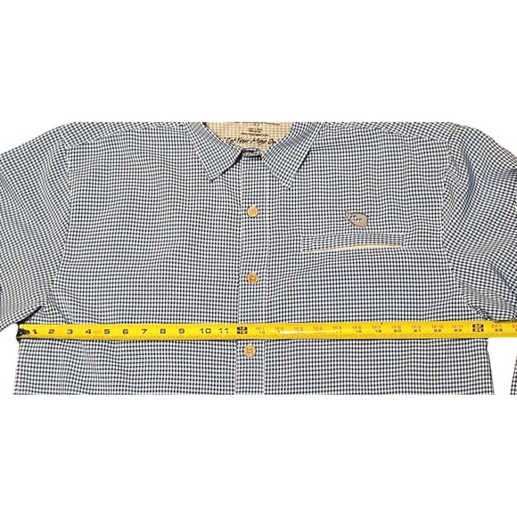 Mojo Shirt Mens XL Blue White Checked Button Up Fishing Outdoor Long Sleeve - Picture 14 of 14